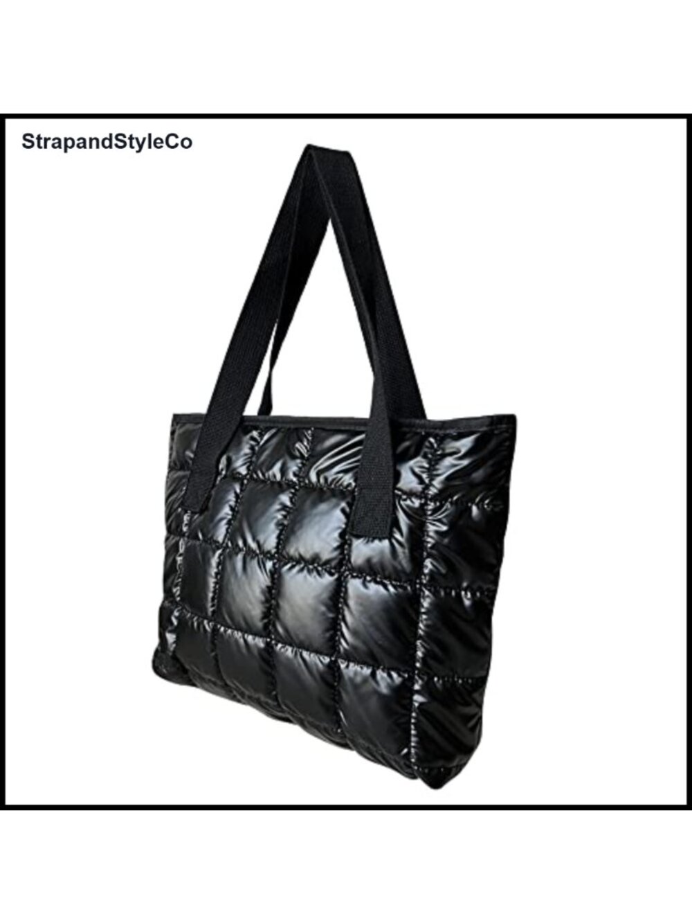 Nylon Tote Bag Zippered Shoulder Handbag Fits 13 inch Laptop